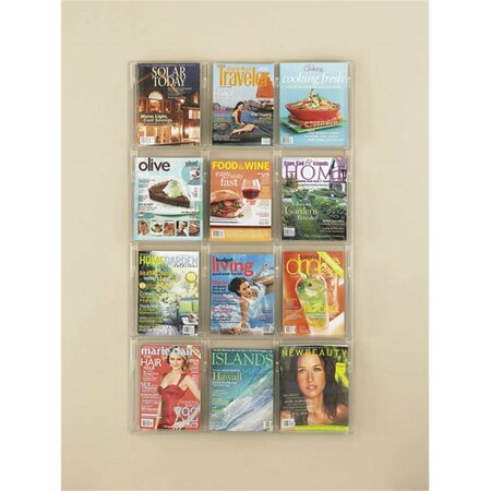 WORK-OF-ART 12 Magazine Reveal Display in Clear WO124638
